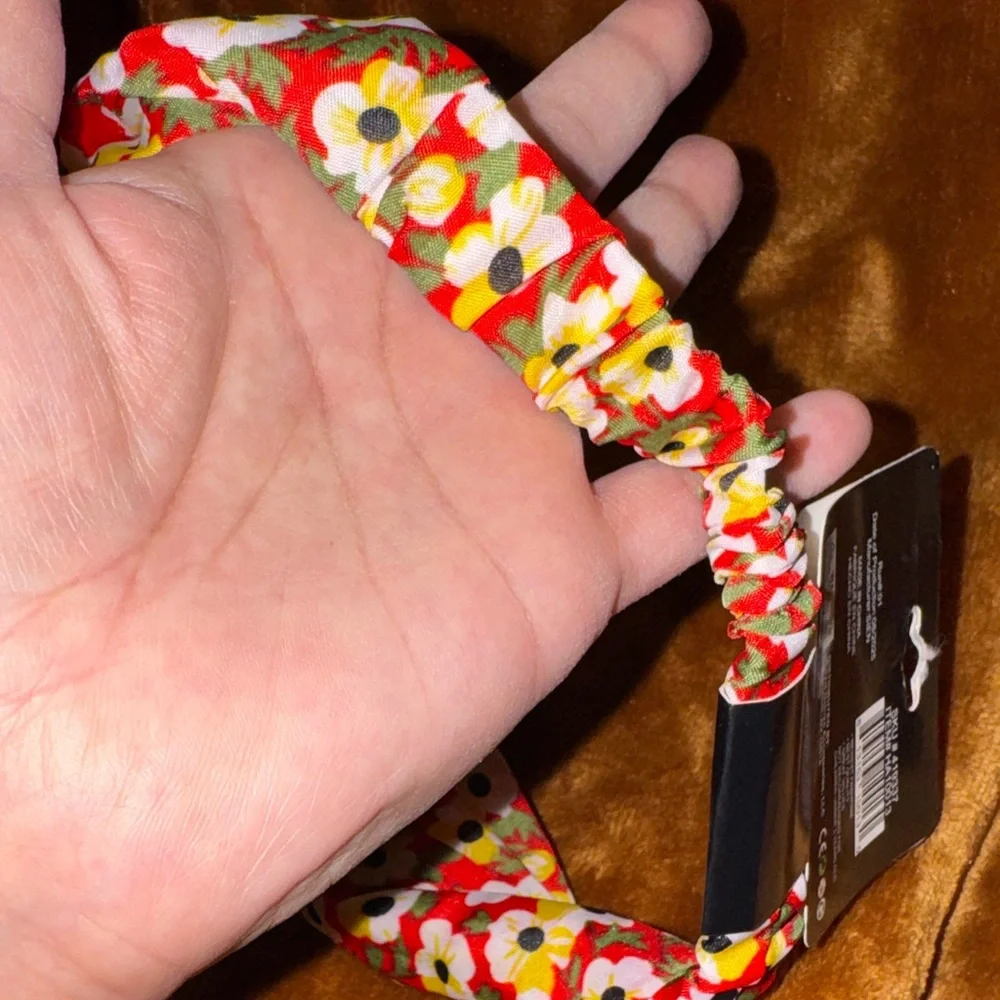 Floral Red & Yellow Headband Set NWT - Picture 10 of 11